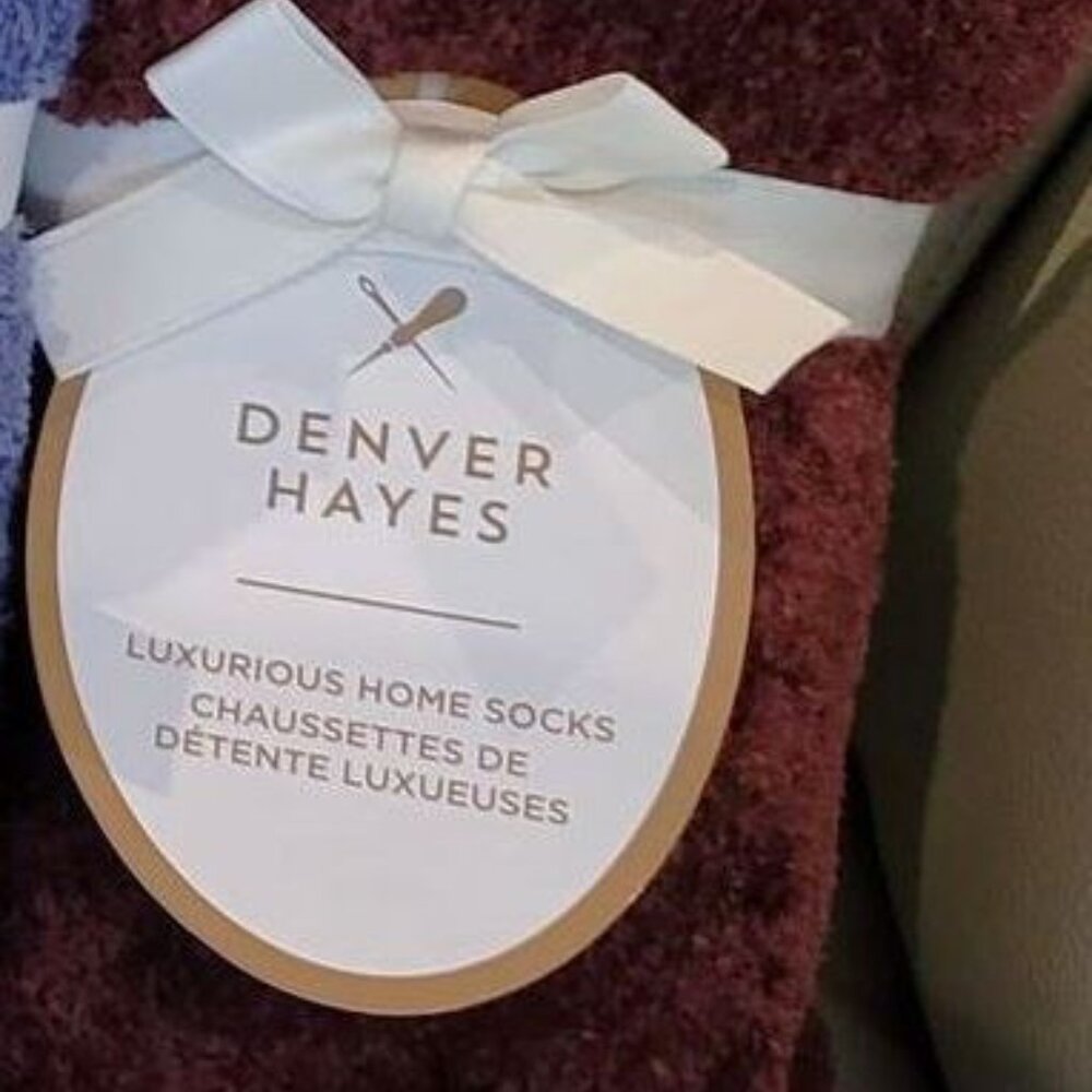 NEW Denver Hayes Luxurious Home Lounge Socks Super Soft - Size fits 6-10